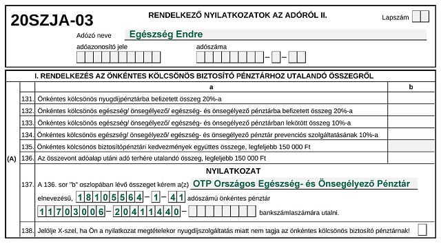 Egészségpénztár Igénybevett Adóköteles Szolgáltatás Bevallása