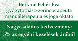 Berkiné Fehér Éva - nagycsaládos kedvezmény